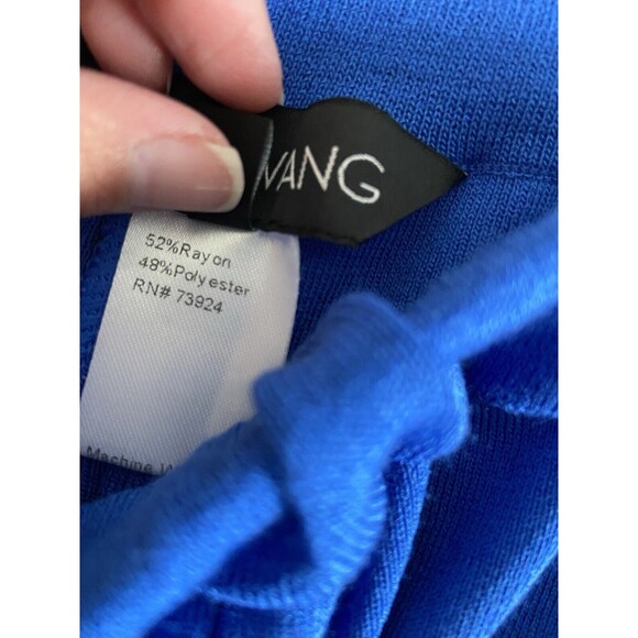 Ming Wang Pants 1X Royal Blue Womens Cut Out Detail Ankle Stretch Career New - Picture 7 of 12